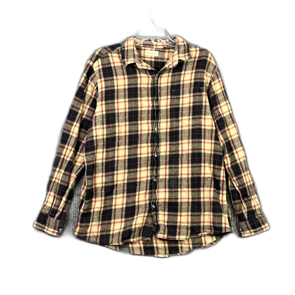 Hobbs Creek Flannel Shirt Mens Large Plaid Cotton Long Sleeve Camping Corpore